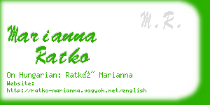 marianna ratko business card